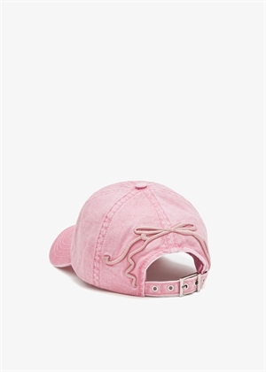 Washed cotton cap Pink Nectar B3020232 Ganni 